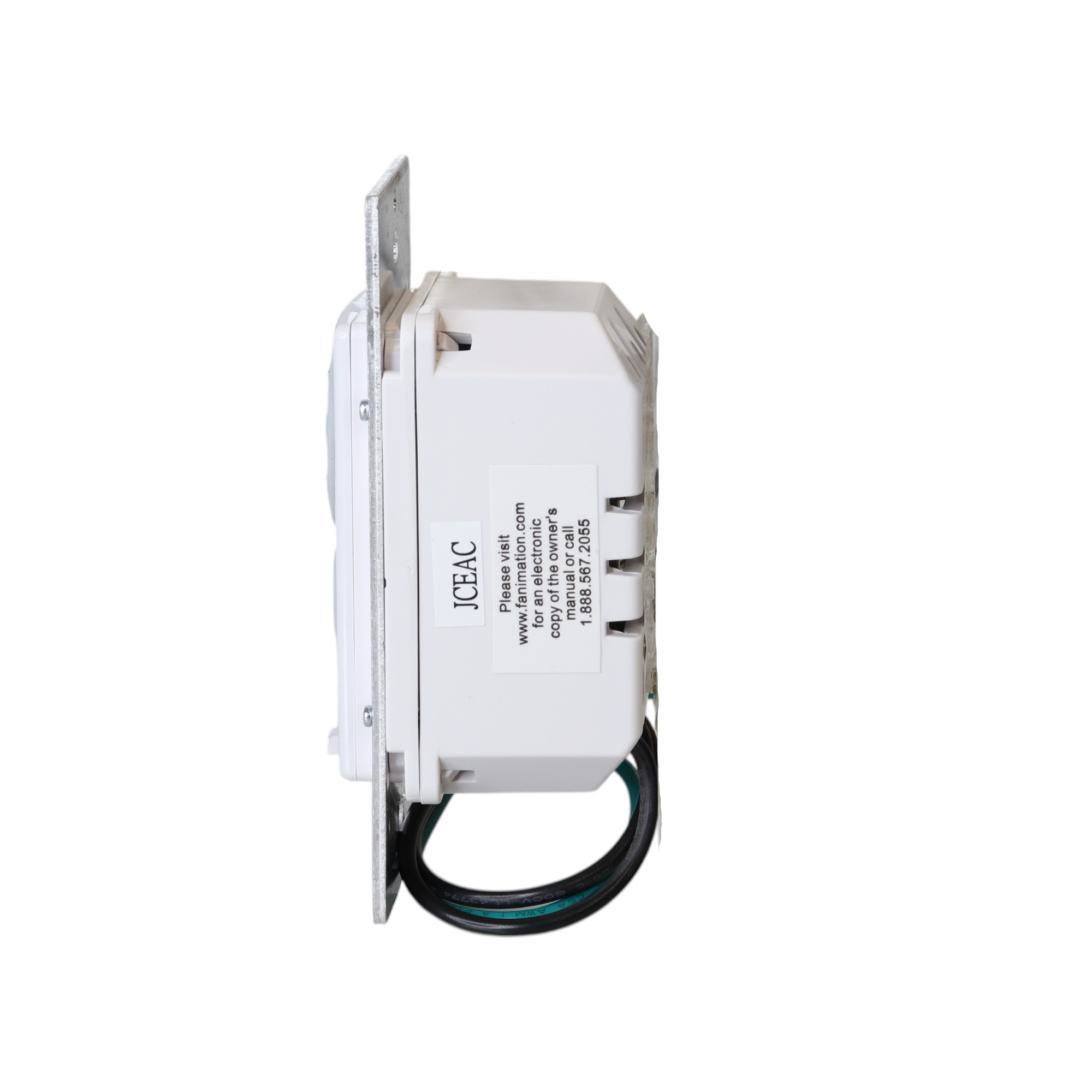 Anderic Substitute for Fanimation TW30WH / UC9787T WIRED Ceiling Fan Wall Plate Remote Control | 6-Speed DC| CHQ9053T [RR787T]