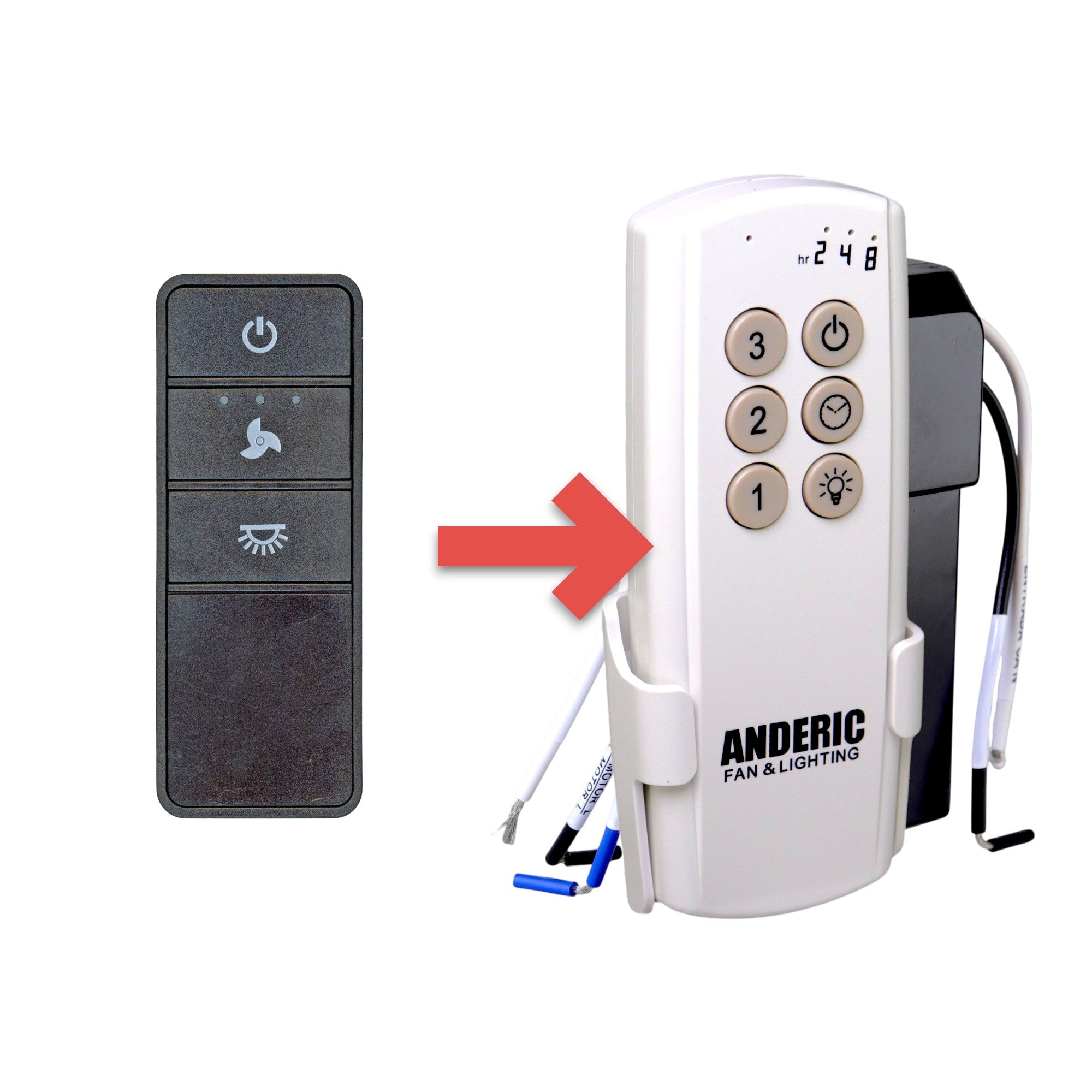 Control remoto para ventilador de techo Hampton Bay TX028-LRS