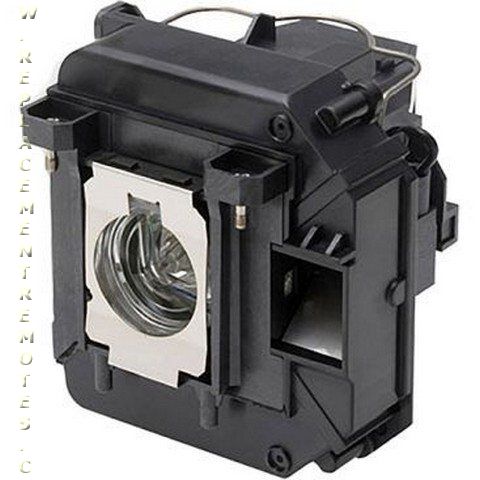 Discover the Generic V13H010L64 projector lamp assembly for the Epson Powerlite 1835, elegantly encased in a black rectangular housing.