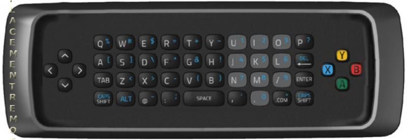 Vizio XRV1D3 TV Remote Control - QWERTY keyboard