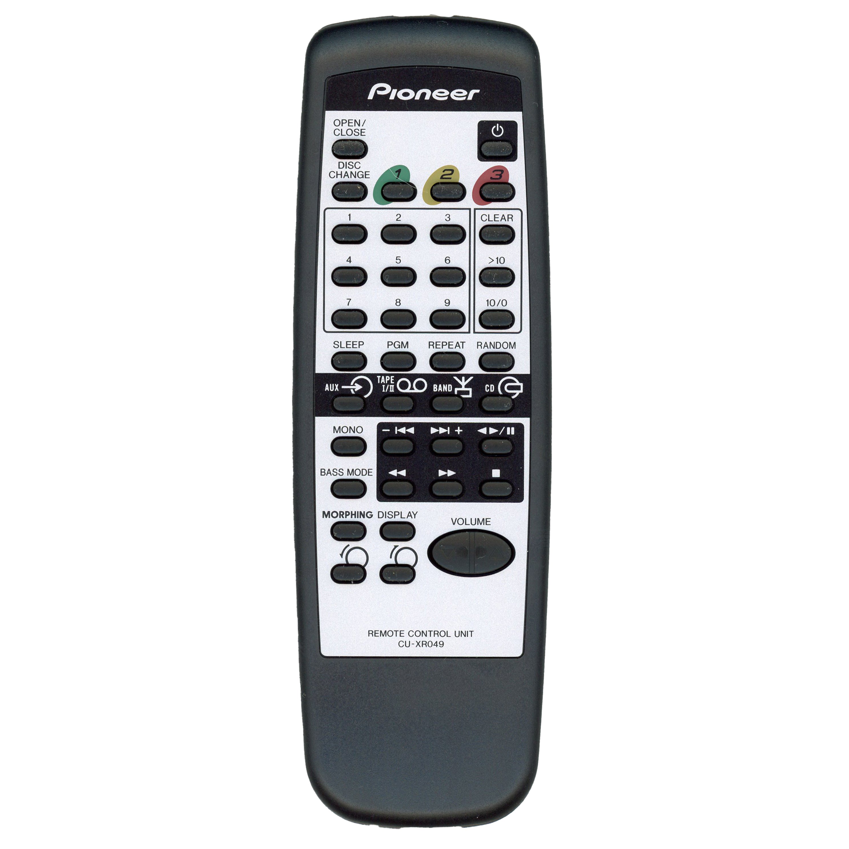 Pioneer CRXR049 CD Player Audio Remote Control - XXD3010