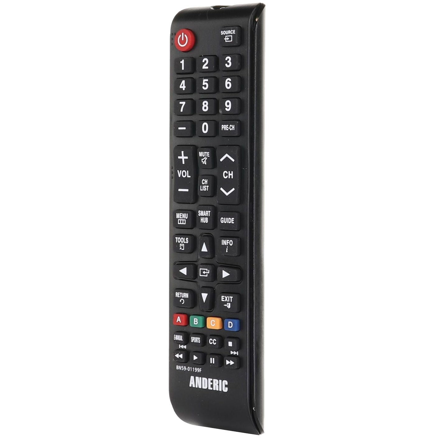 Anderic Substitute For Samsung BN59-01254A IR TV Remote Control - BN5901254A [BN5901199F]