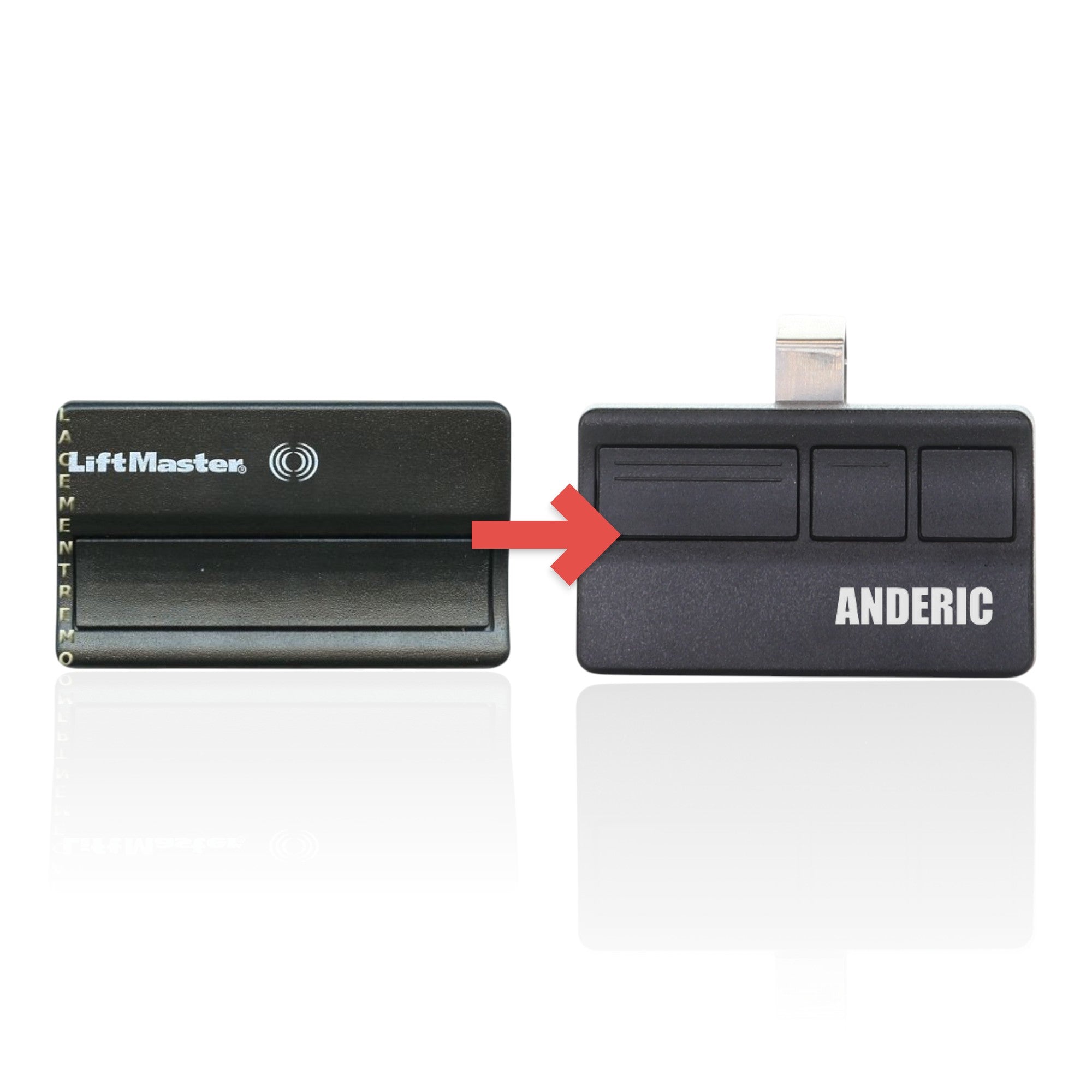 Anderic Substitute for AccessMaster 371AC 1-Button Visor 315 MHz Garage Door Opener Remote Control [373LM]