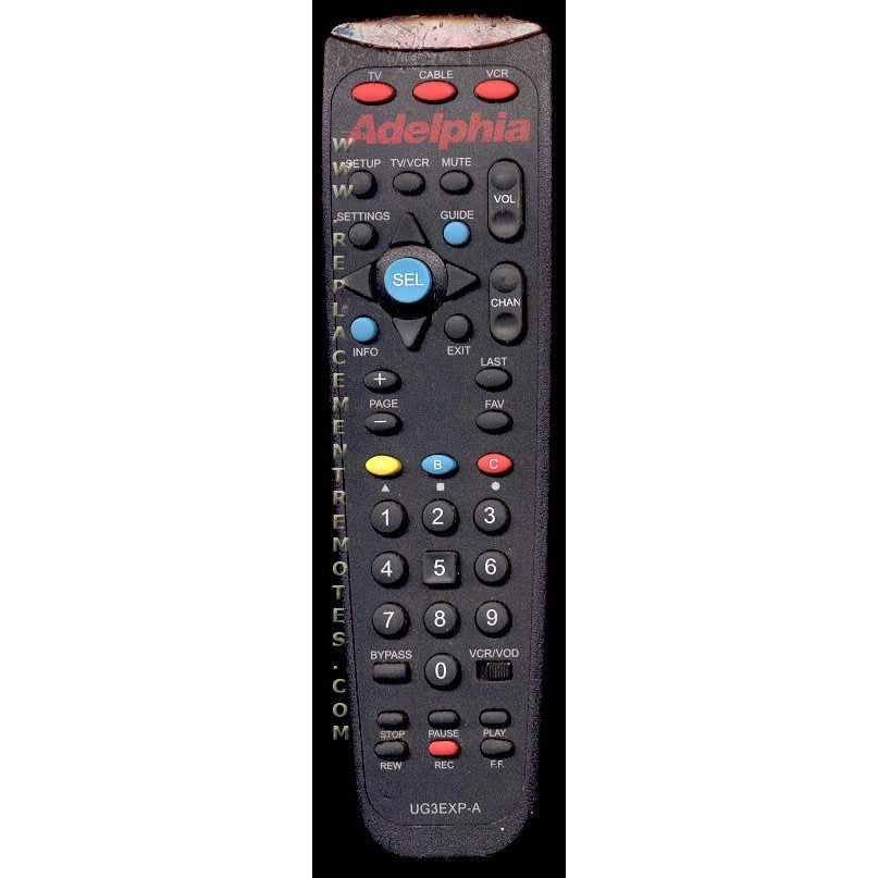 Adelphia UG3EXPA Cable Remote Control