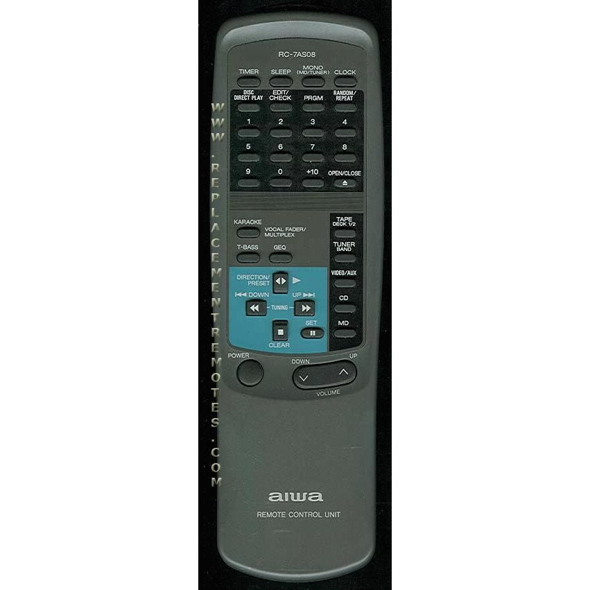 Mando a distancia de audio Aiwa RC7AS08