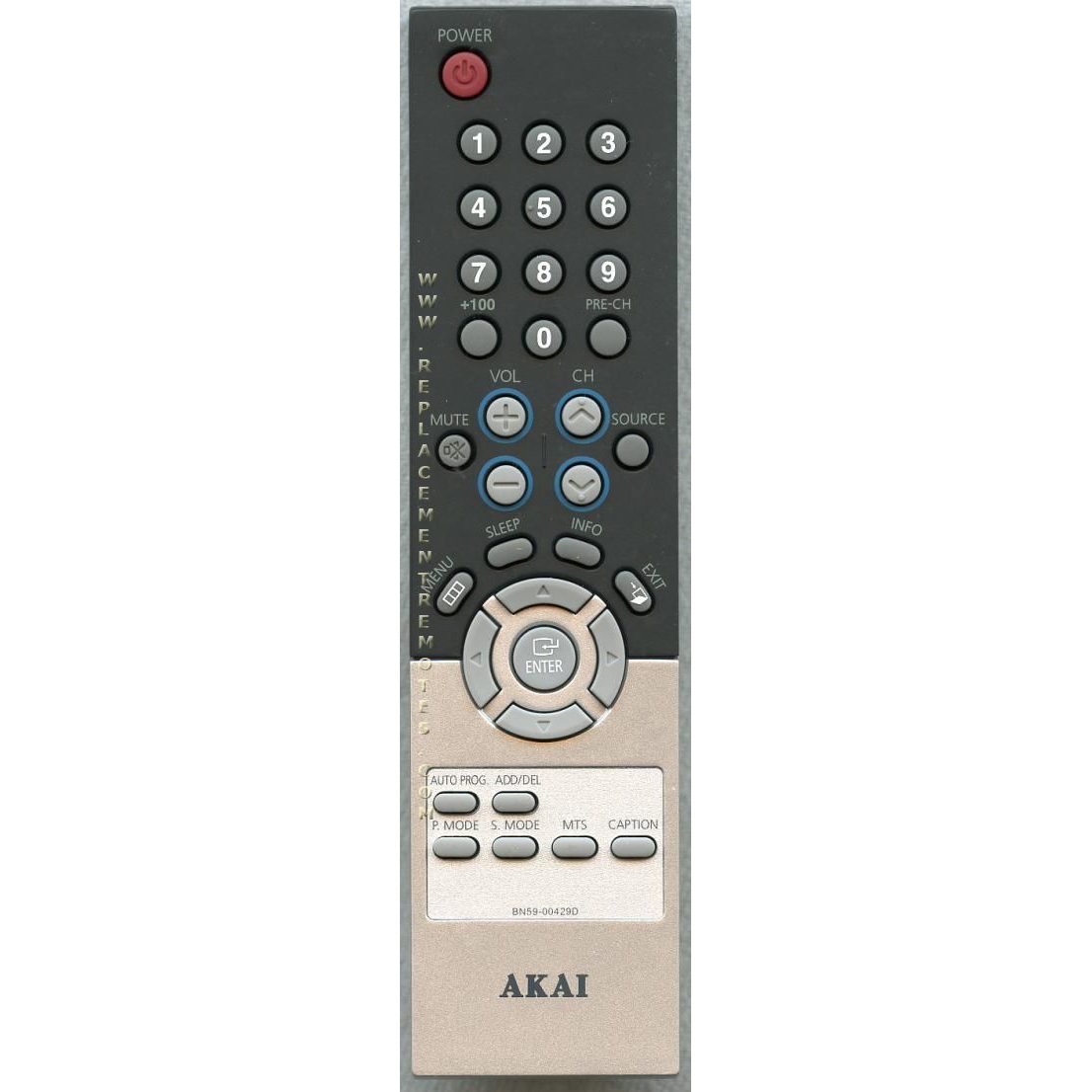 Akai BN5900429D AKAI TV Remote Control