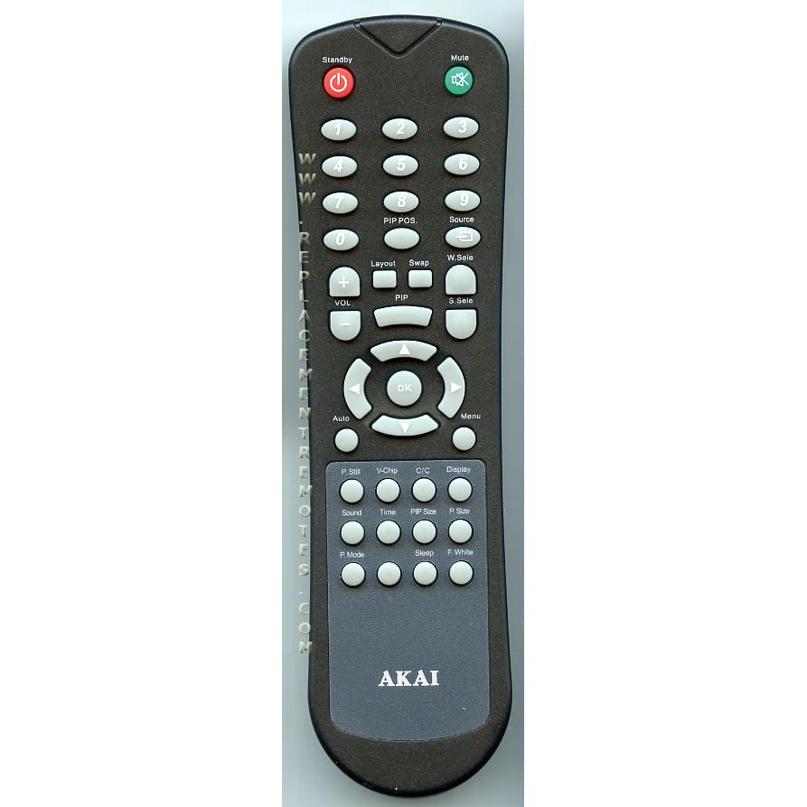 Akai E7501052001 TV Remote Control