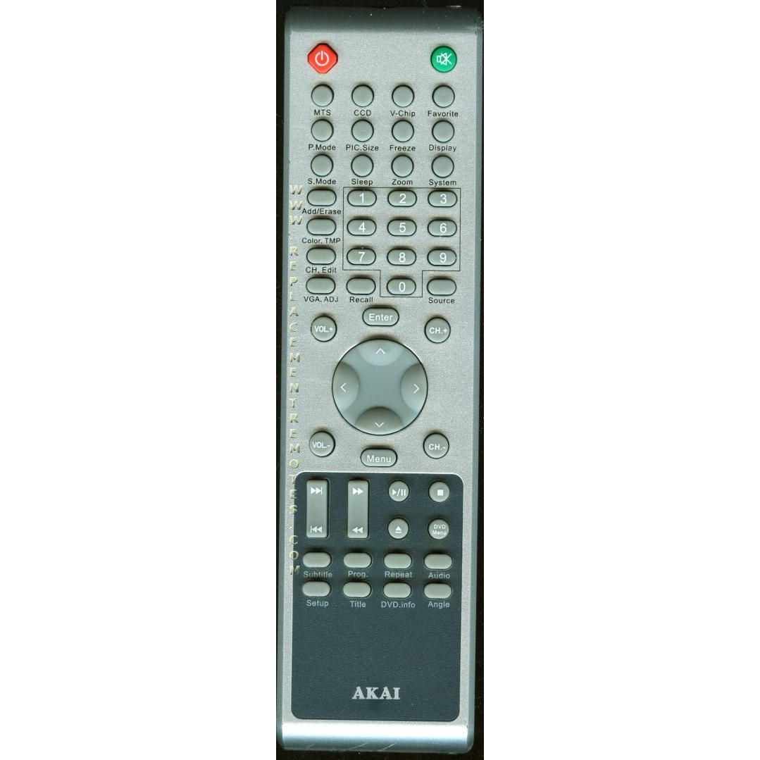 Akai E7501060001 TV Remote Control