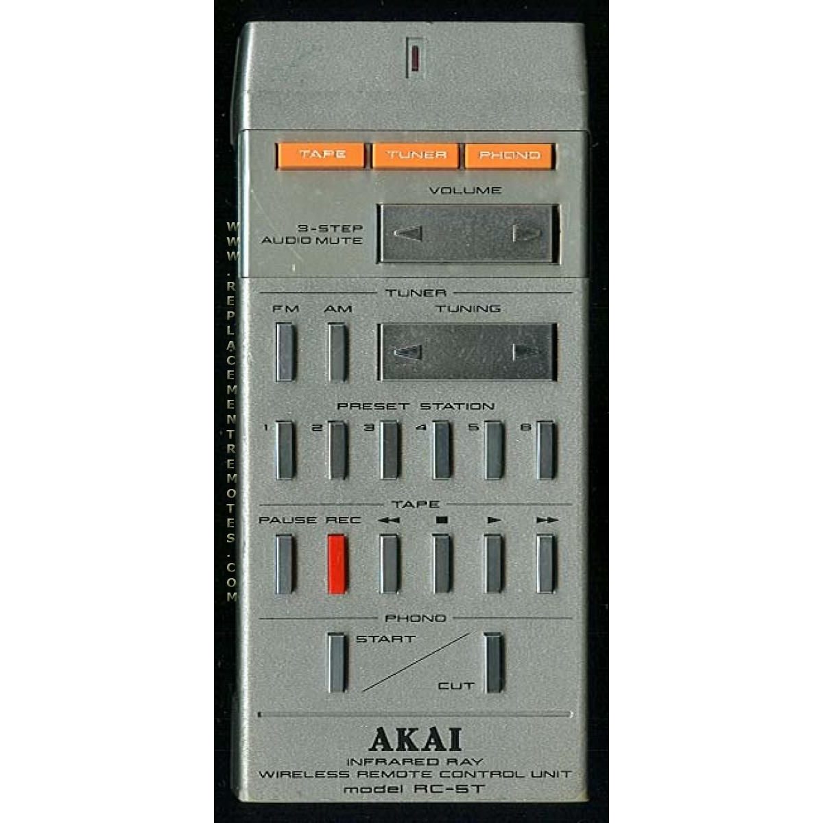 Control remoto de audio Akai RC5T