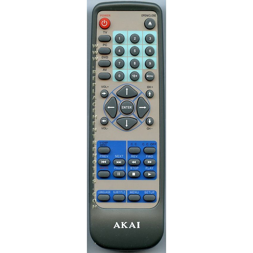 Control remoto de DVD Akai RMCFTD1529BW