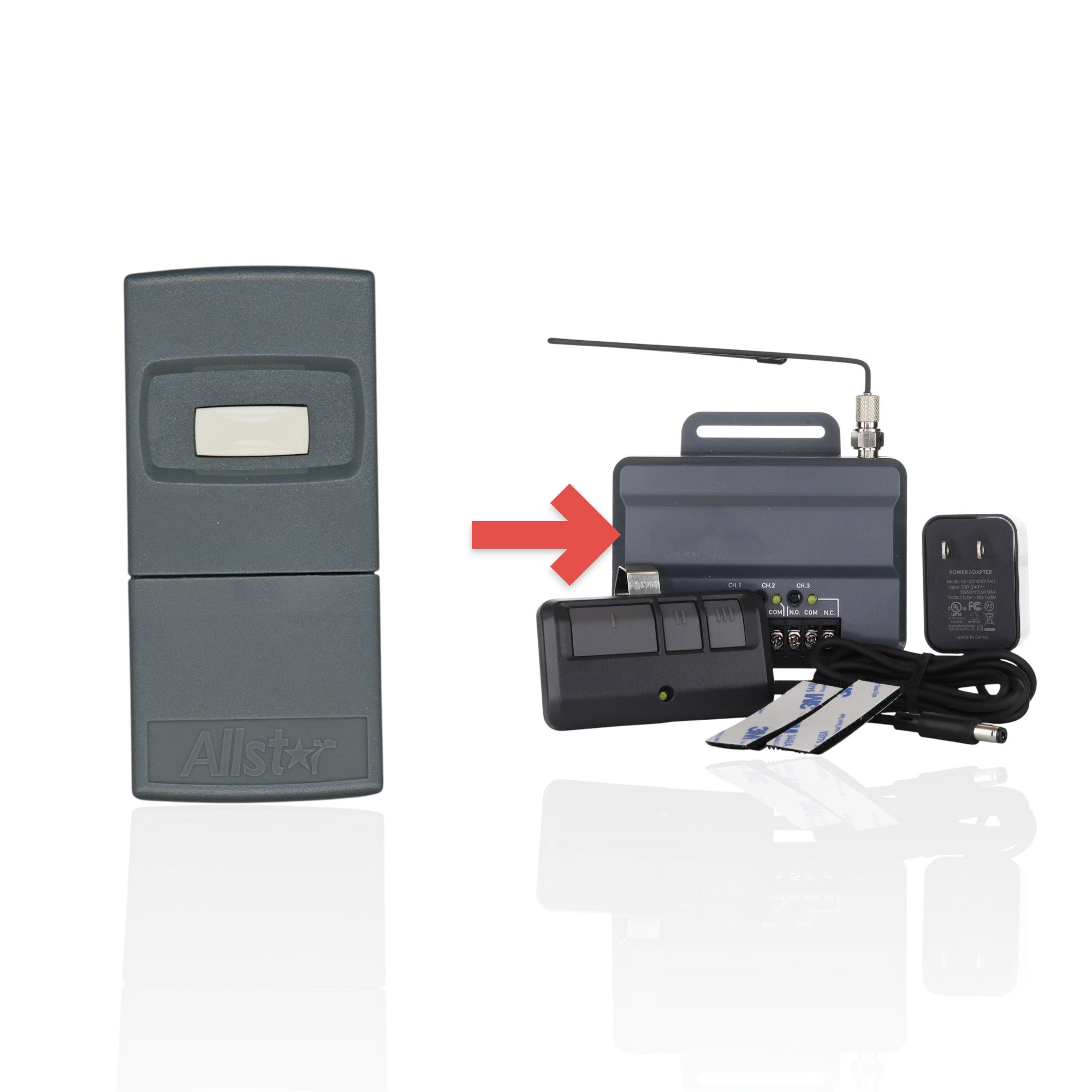 Anderic Substitute Kit for Allstar A9921T 318Mhz Binary dip switch remote Garage Door Opener Remote Control [RR850LM]