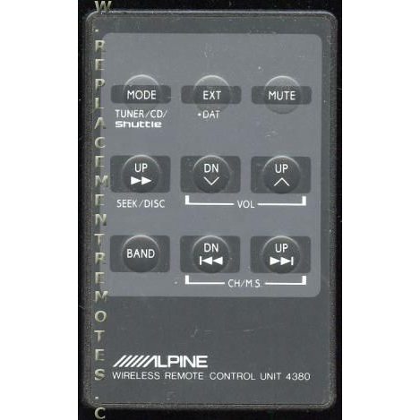 Alpine 4380 Audio Remote Control