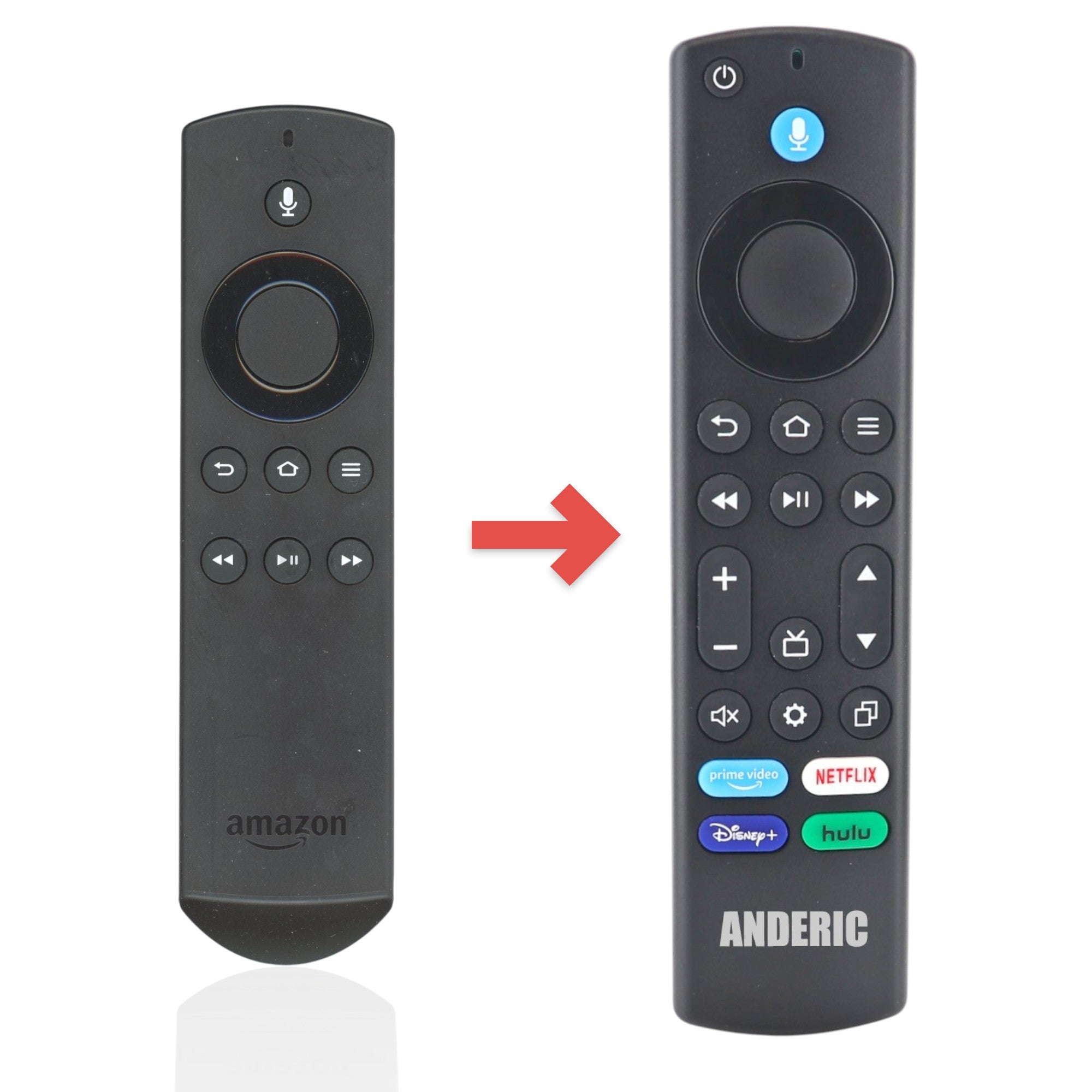 Télécommande vocale de remplacement Amazon Fire TV (Télécommande uniquement, Fire Stick NON inclus) - PE59CV