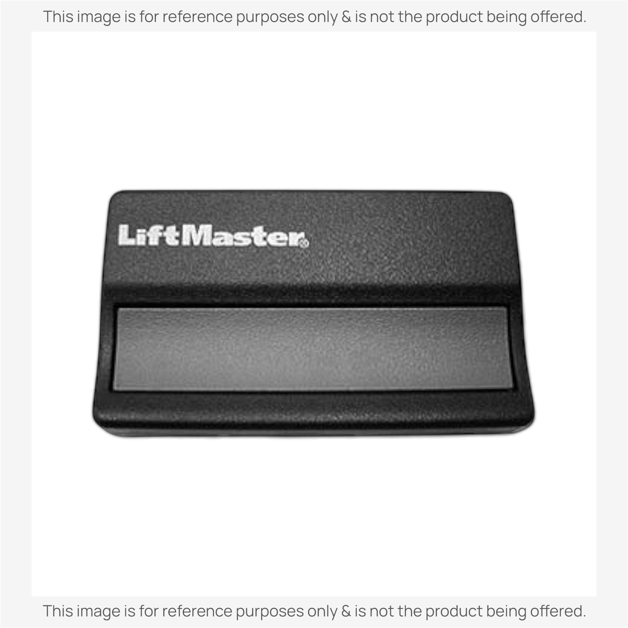 Anderic 1-button garage door opener remote control in black with a visor mount design.