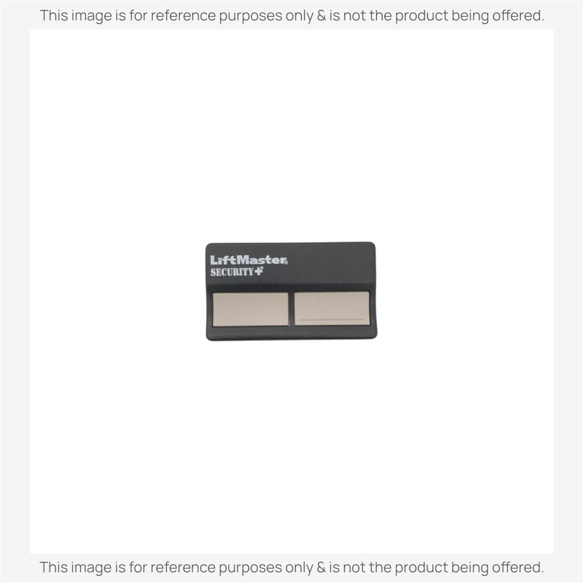 Anderic 2-button garage door opener remote control in black with grey buttons and Security+ branding.