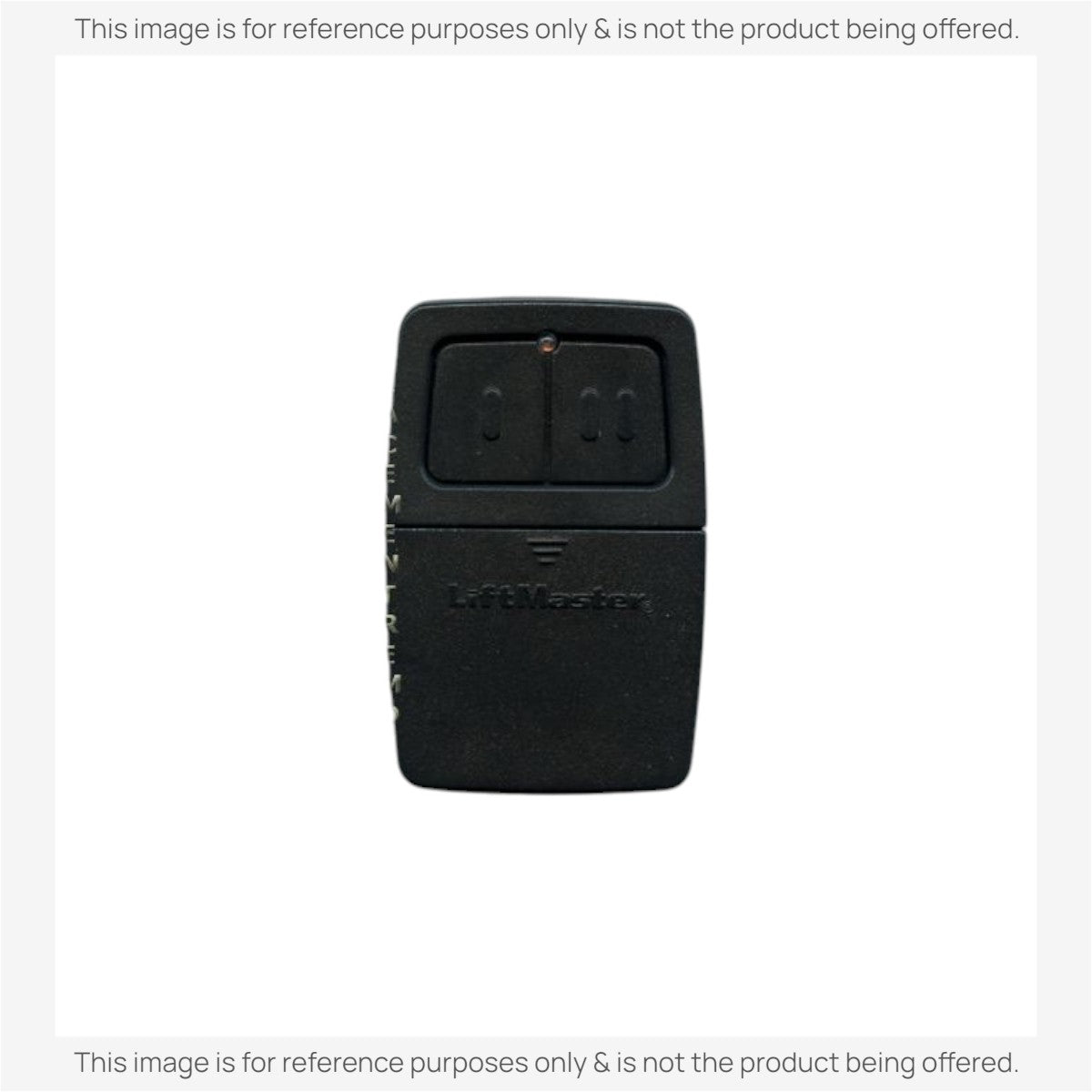 Anderic 2-button universal garage door opener remote in black with a compact rectangular design.