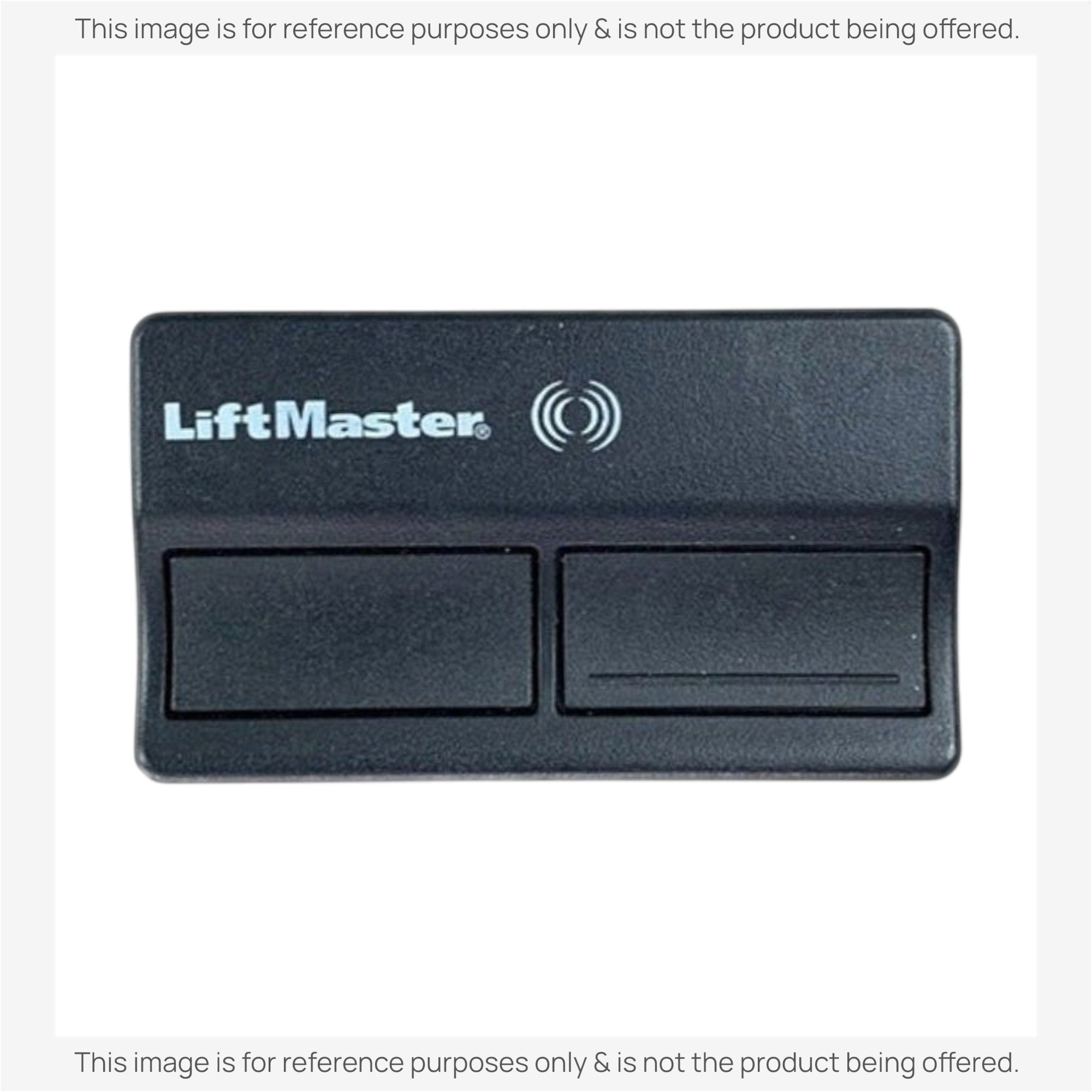 Anderic 2-button garage door opener remote control in black, compatible with 315 MHz AccessMaster systems.