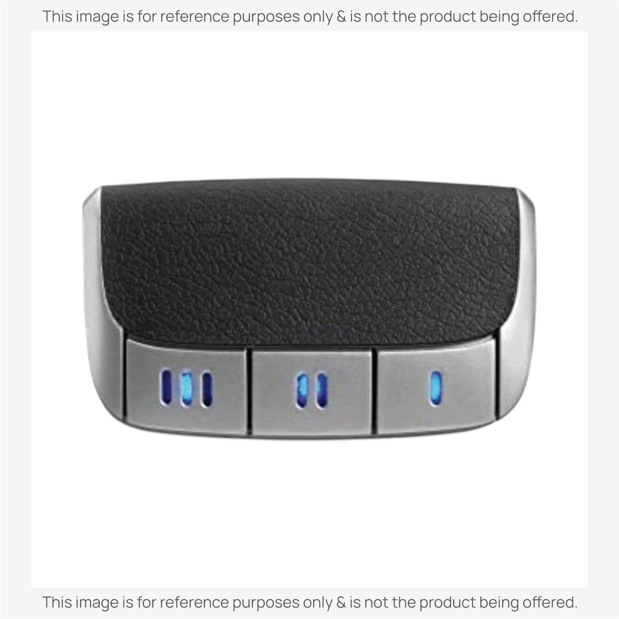 Anderic 3-button garage door remote control with a black textured top and silver base, 315 MHz frequency.