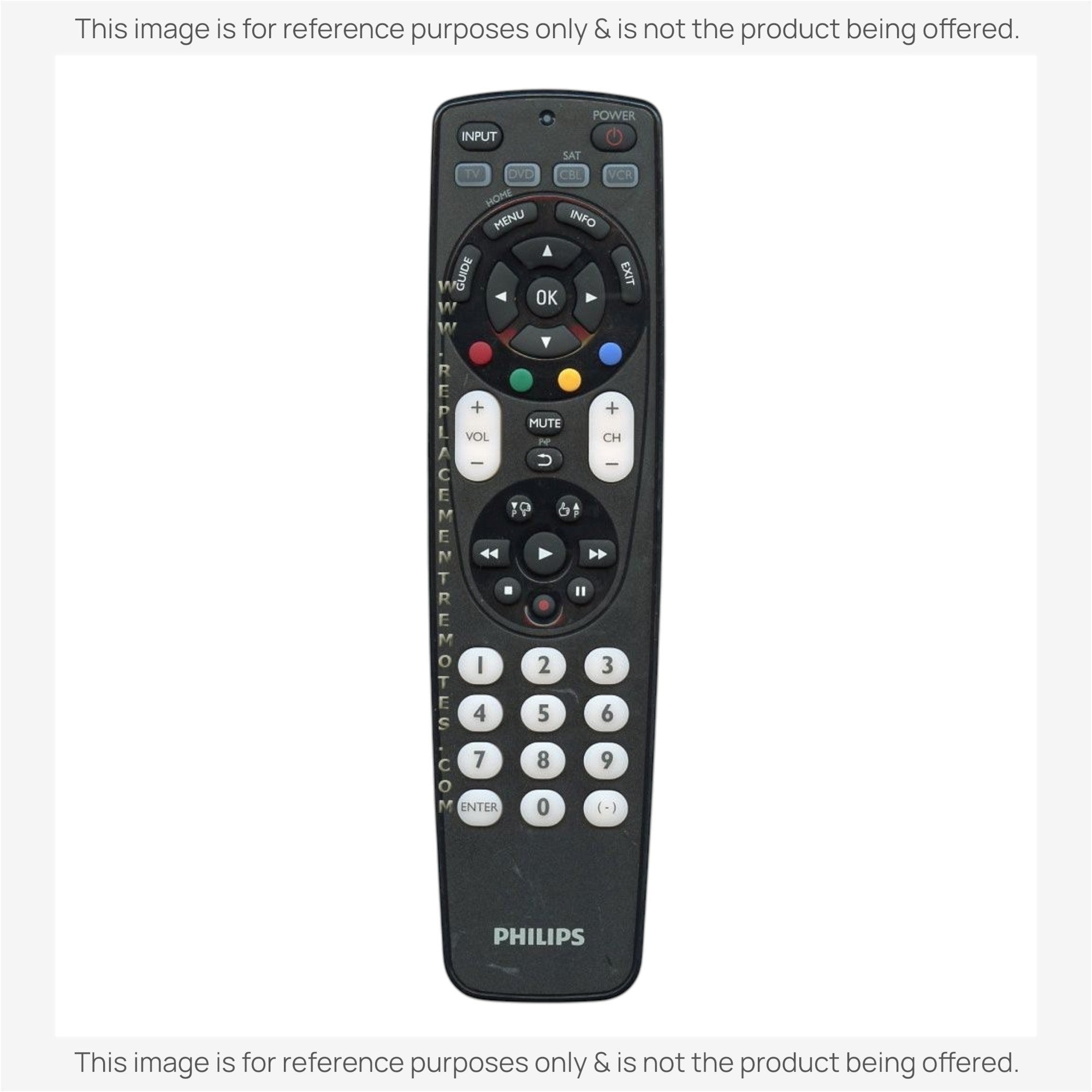 Anderic 4-device universal remote control with backlit keypad and dedicated streaming buttons for TV and media players.