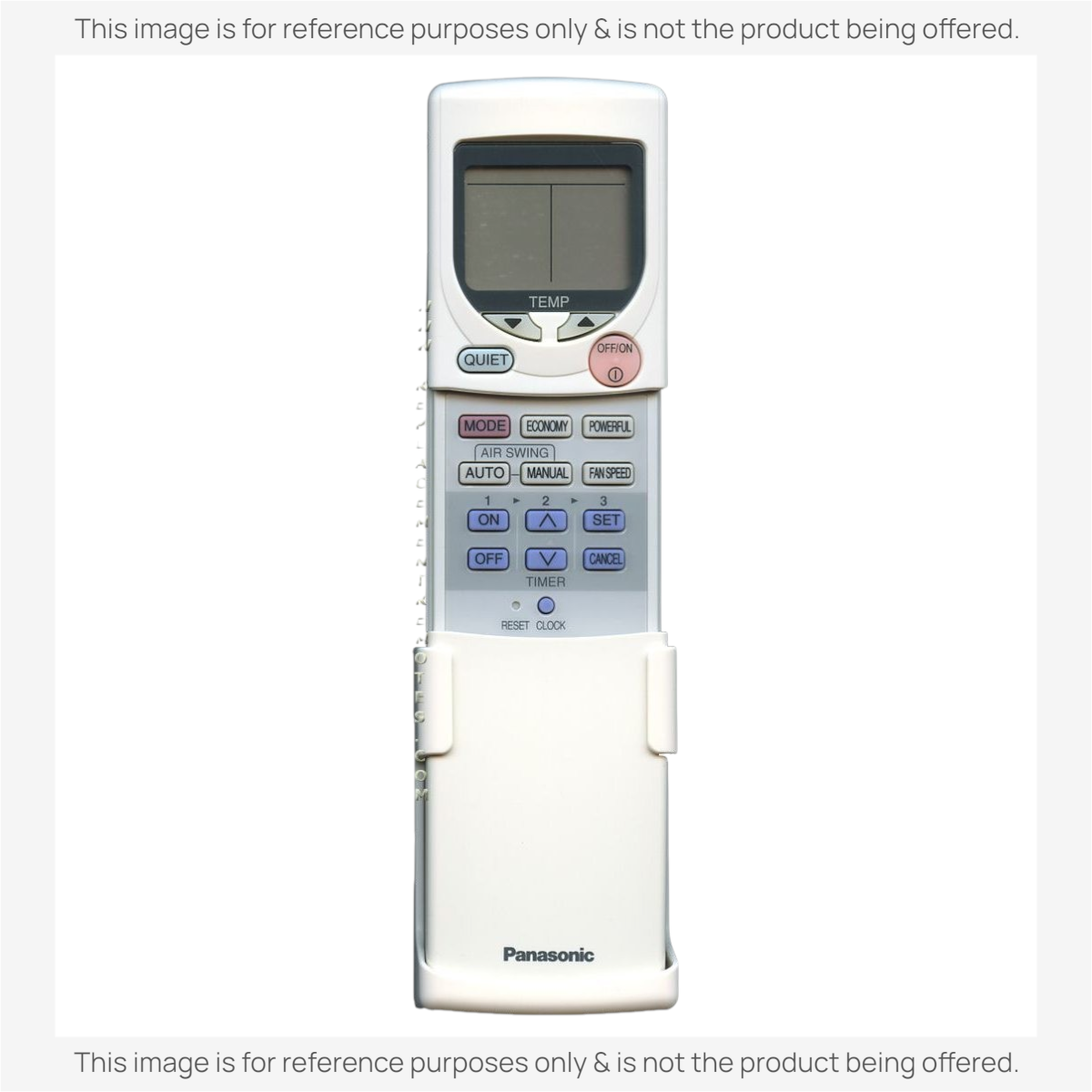 Anderic KTN828 white universal air conditioner remote control with LCD display and wall mount bracket