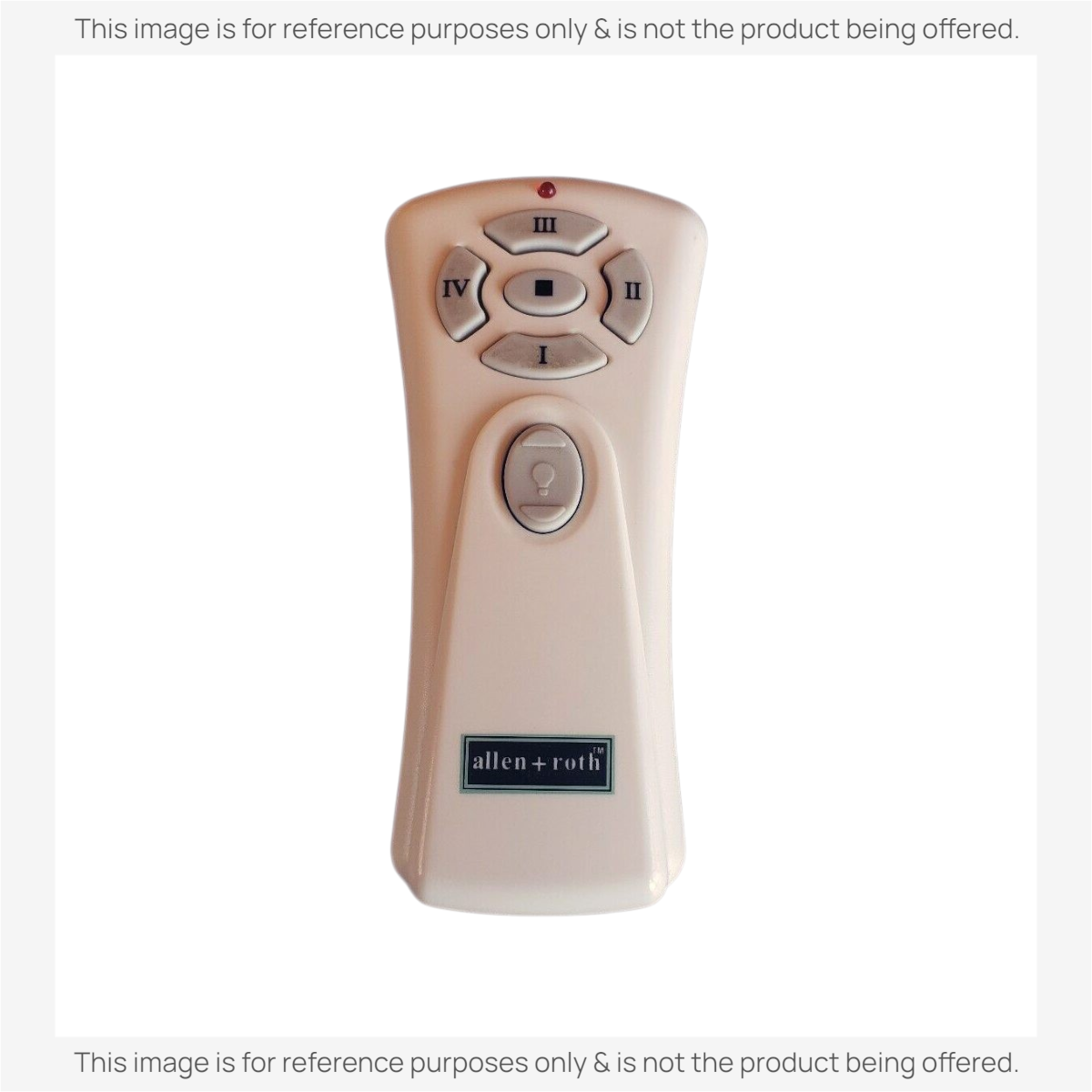 Anderic replacement remote control for allen + roth UC7080T1 ceiling fans with five speed and light buttons