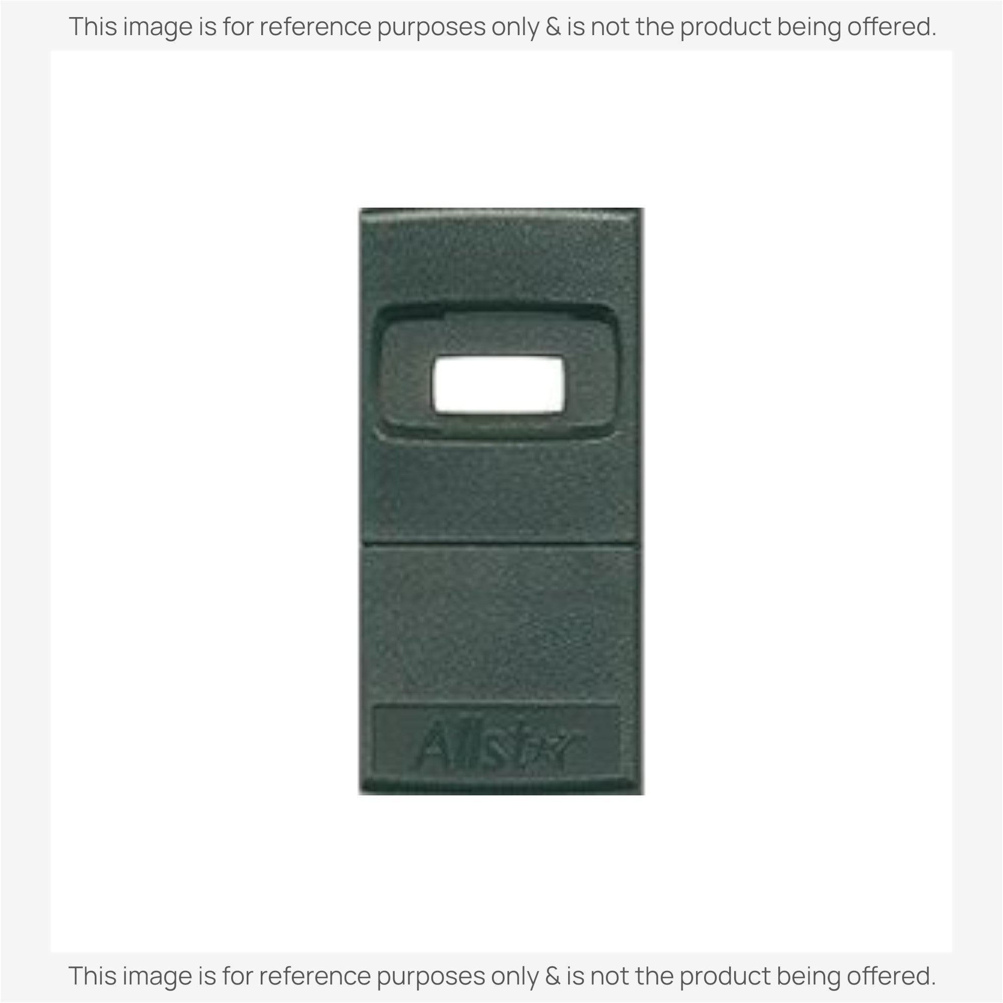 Anderic replacement garage door remote control cover for Allstar 9931T systems with a black rectangular design