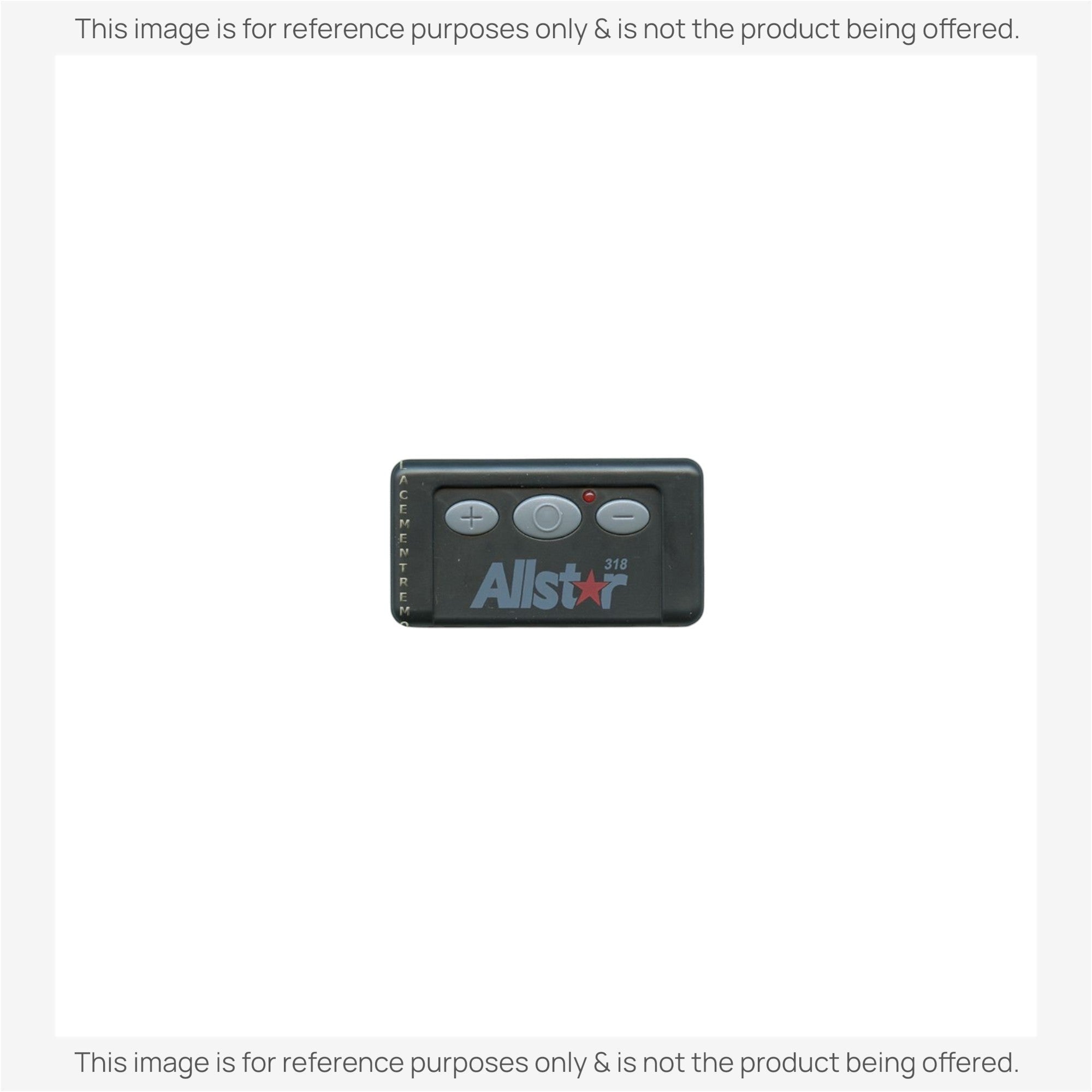 Anderic 3-button garage door remote control compatible with Allstar 110995 Quickcode 318MHz systems