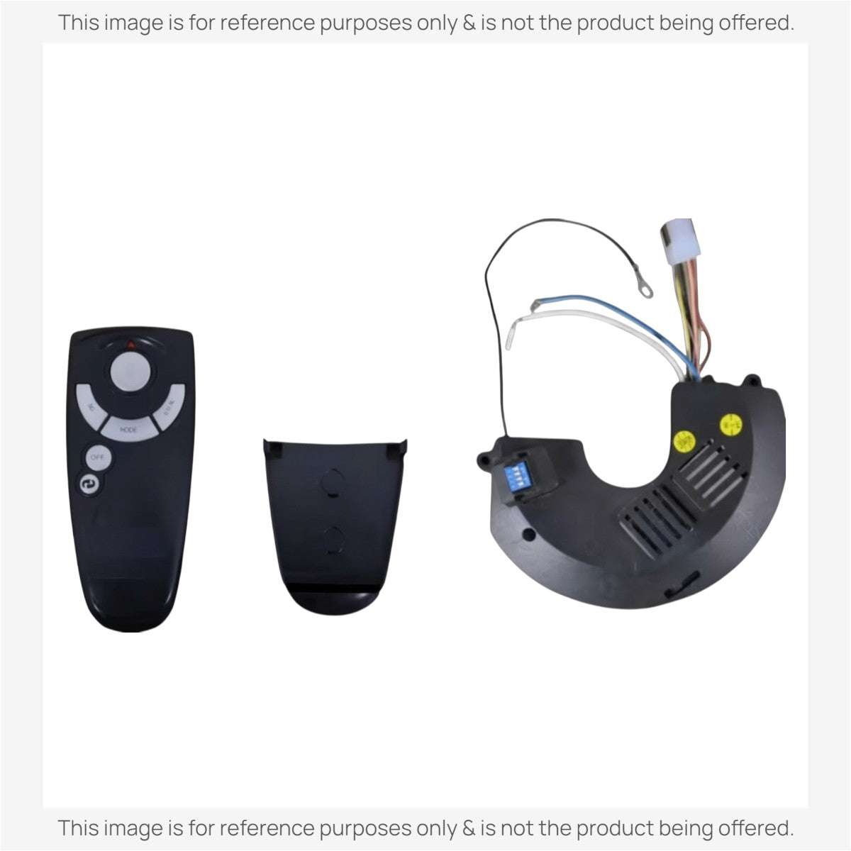 Anderic black ceiling fan remote control transmitter and receiver kit for Hampton Bay Brookedale models
