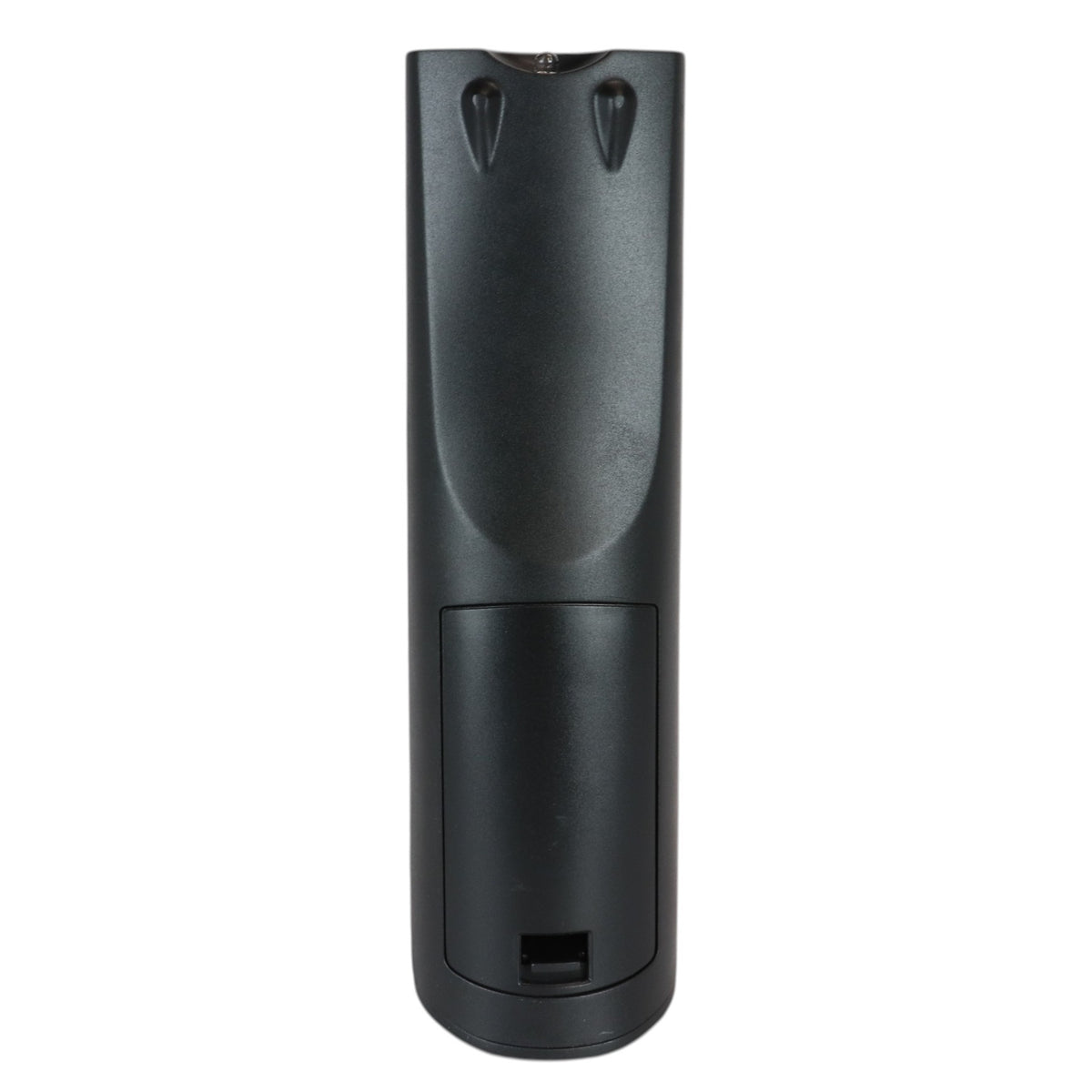 Anderic black universal remote control replacement for Onkyo receiver models, back view showing battery compartment.