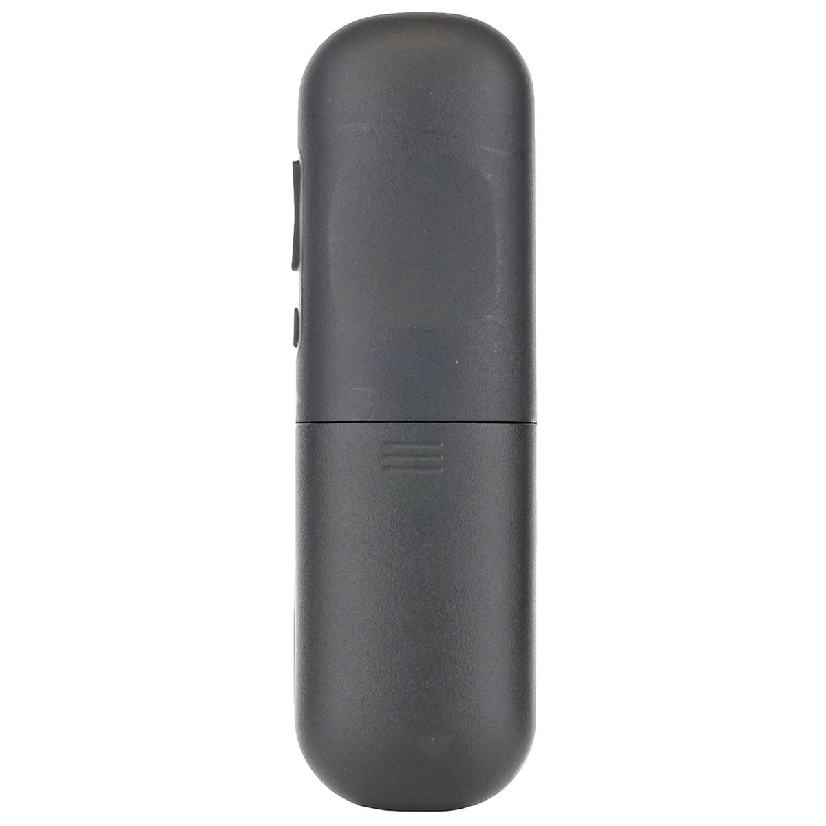 Anderic black voice-enabled TV remote control for TCL Roku devices, shown from the back view.