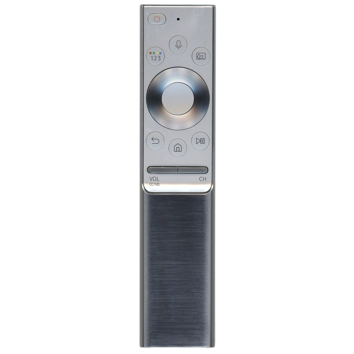 Anderic brushed metal smart touch TV remote control for Samsung QLED TVs with voice functionality