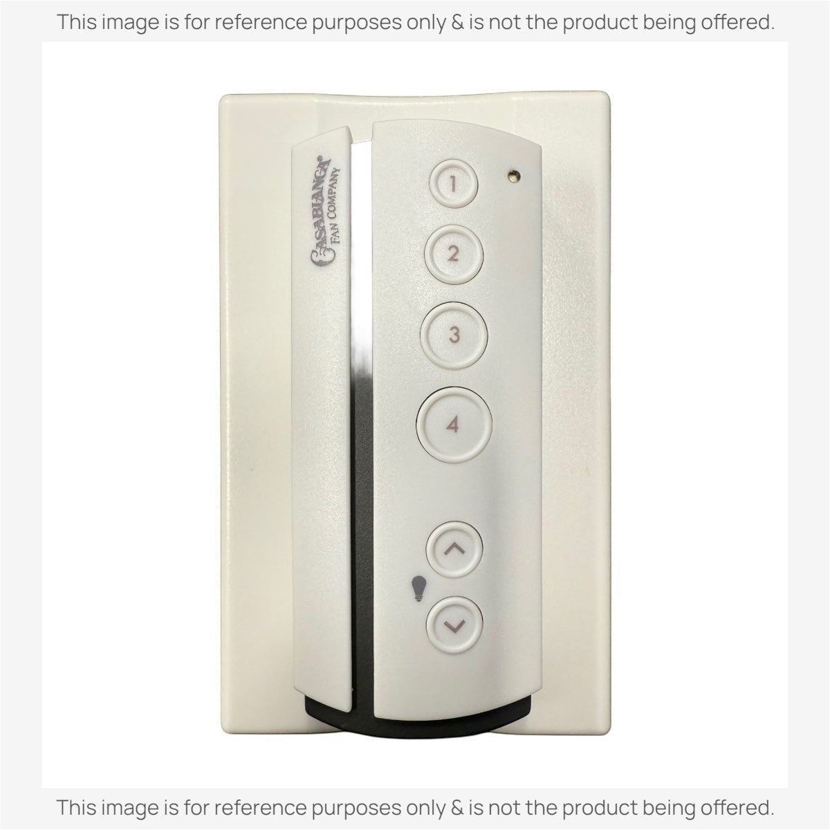 Anderic 4-speed ceiling fan wall remote control in white with light dimming buttons for Casablanca fans