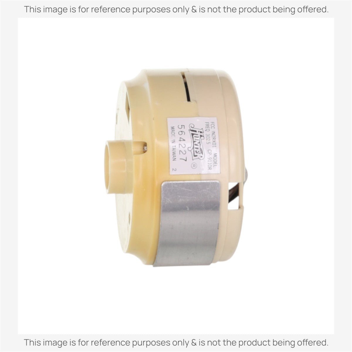 Anderic ceiling fan receiver unit, a replacement for Hunter CP9110R models with a round beige plastic housing.