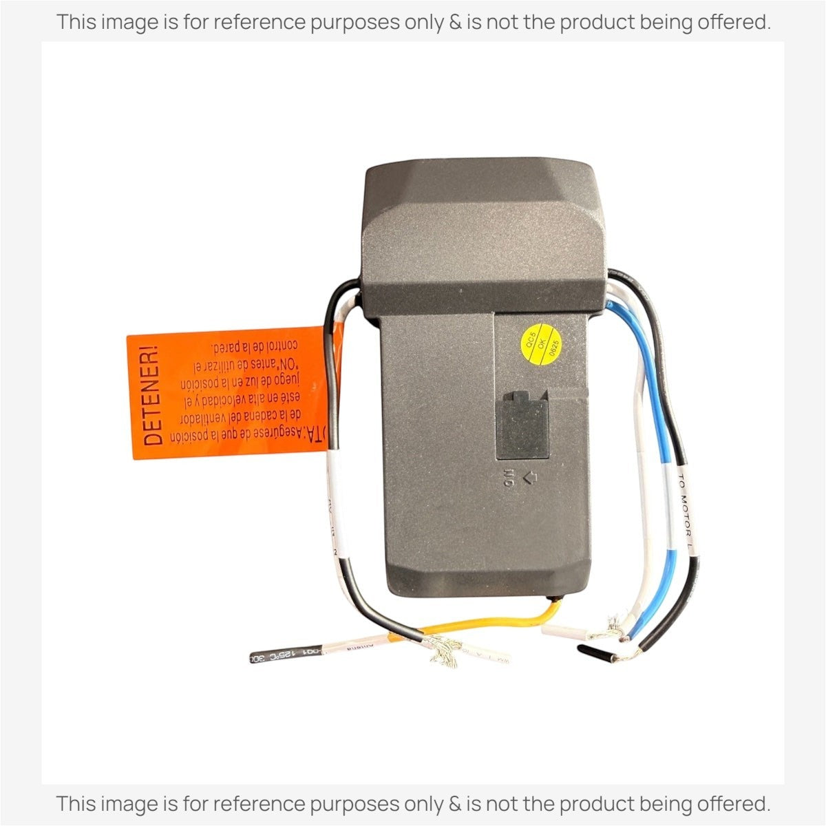 Anderic ceiling fan receiver replacement for Hampton Bay UC7067RYAI with wiring harness and warning tag