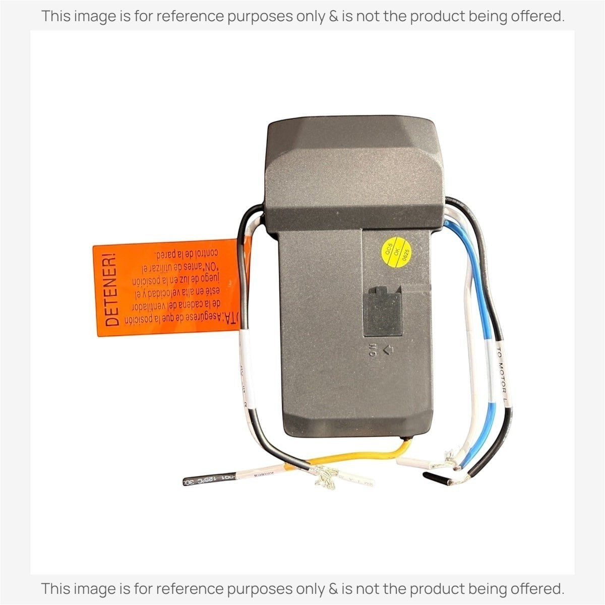 Anderic ceiling fan receiver replacement for Hampton Bay UC7067RYAI with wiring harness and warning tag