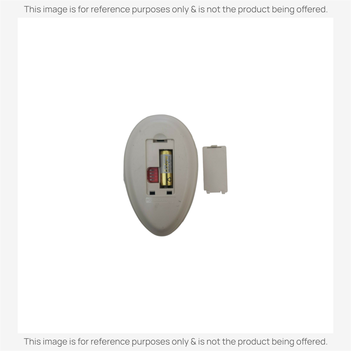 Anderic replacement ceiling fan remote control battery compartment with 12V battery and dip switches exposed