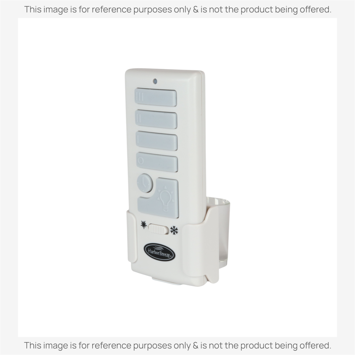 Anderic RRTX015 white ceiling fan remote control with wall mount bracket, compatible with Harbor Breeze Sailstream