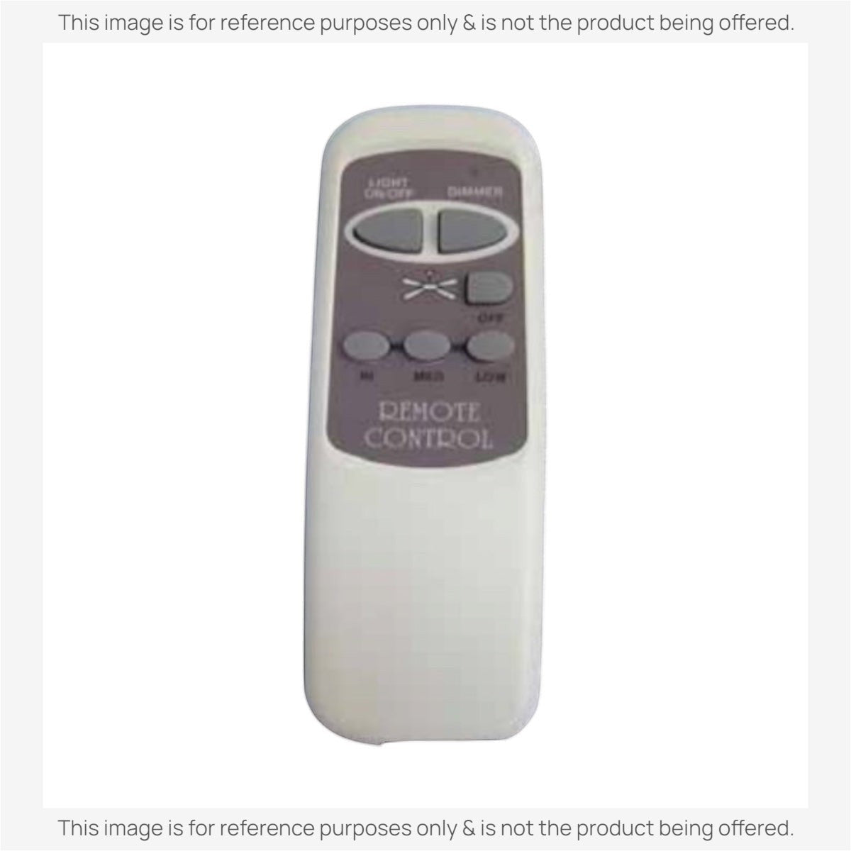 Anderic ceiling fan remote control replacement with light dimming and speed settings in white and grey