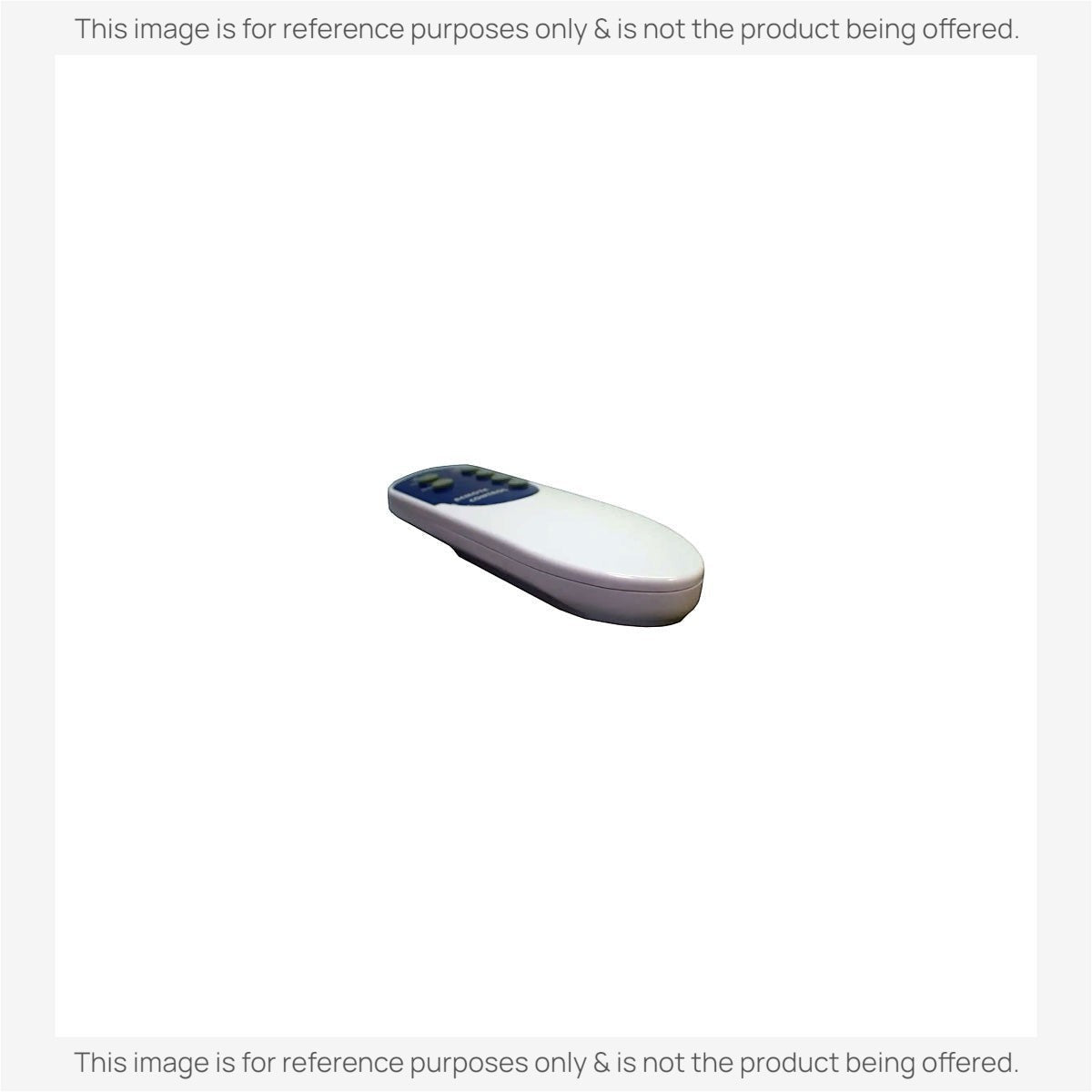 Anderic replacement ceiling fan remote control with white casing and blue button panel for KUJCE10720 systems.
