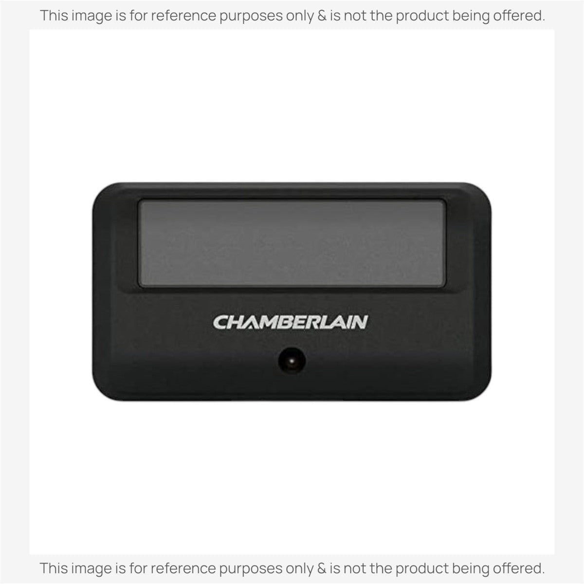 Anderic replacement remote control for Chamberlain garage door openers in a compact black rectangular design.