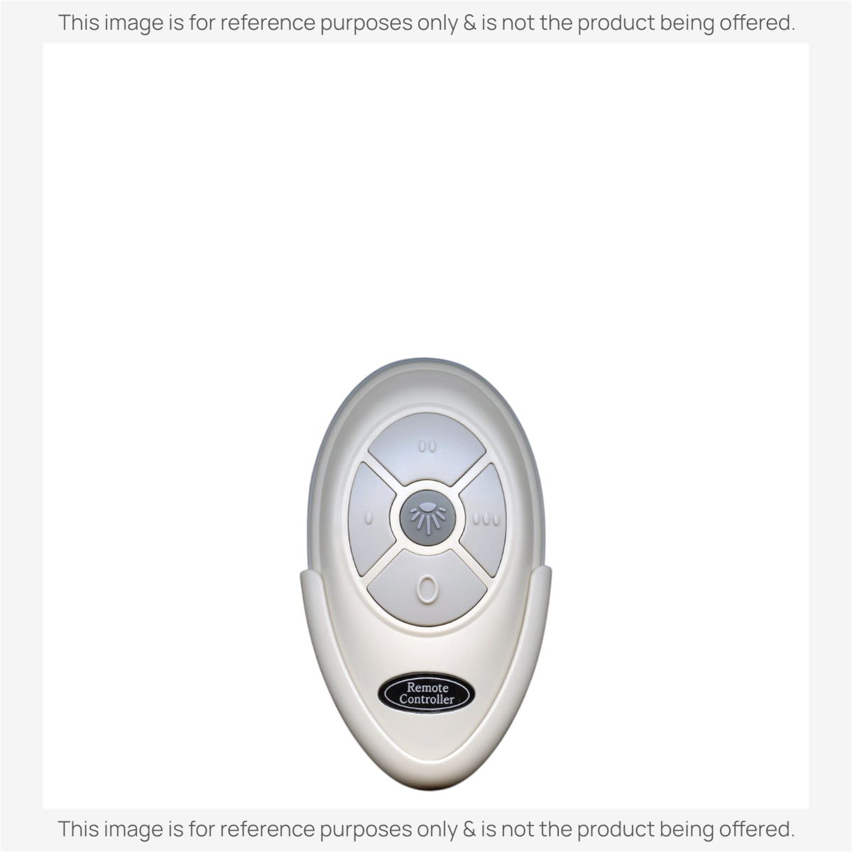 Anderic cream-colored handheld ceiling fan remote control with light dimmer and speed buttons for Harbor Breeze fans.