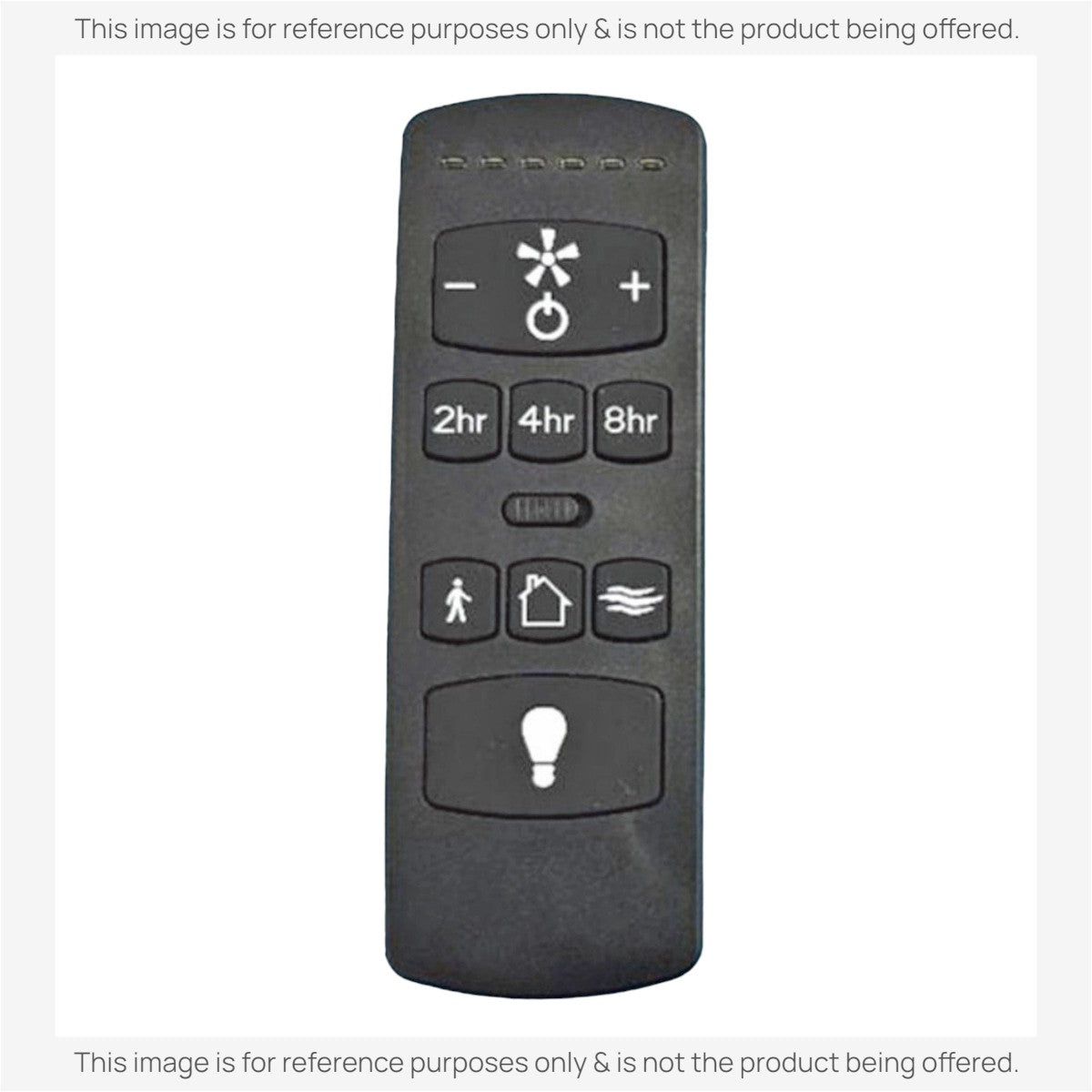 Anderic black 6-speed DC ceiling fan remote control with timer buttons and light function for Home Decorators fans