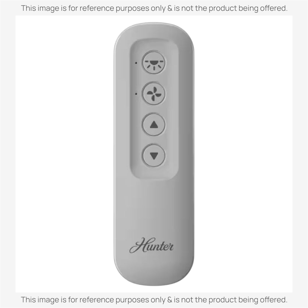Anderic dove grey handheld ceiling fan remote with light dimming and three-speed control buttons