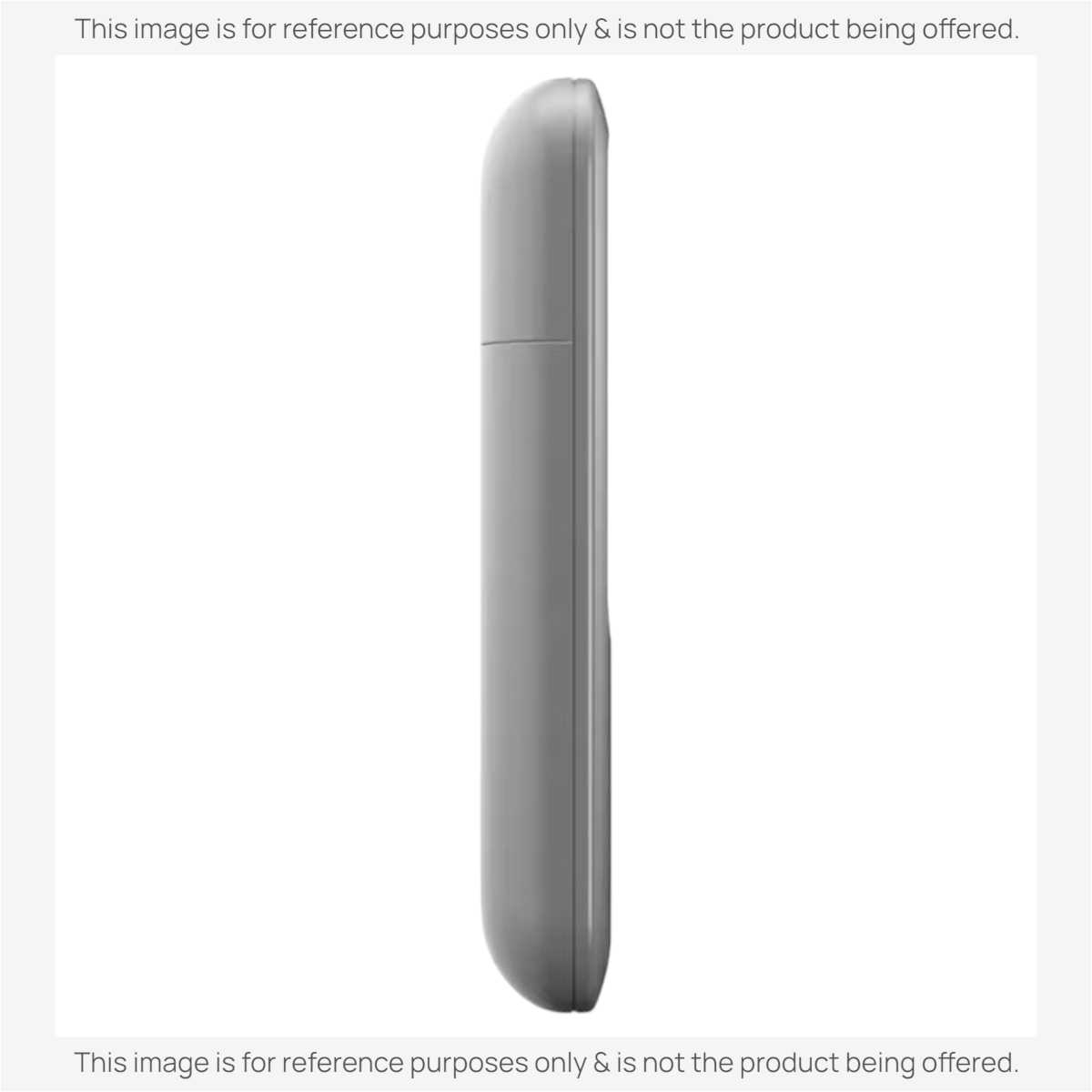 Anderic dove grey handheld ceiling fan remote control shown from a side profile view.