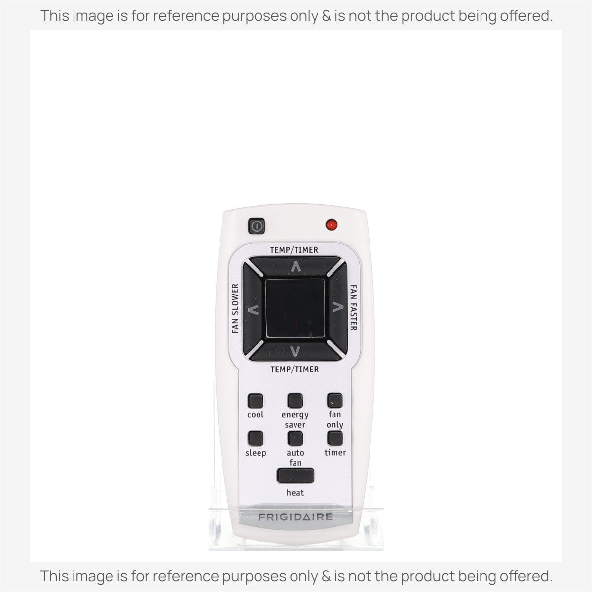 Anderic RRFRIG01 replacement remote for Electrolux air conditioners with black buttons and white casing.