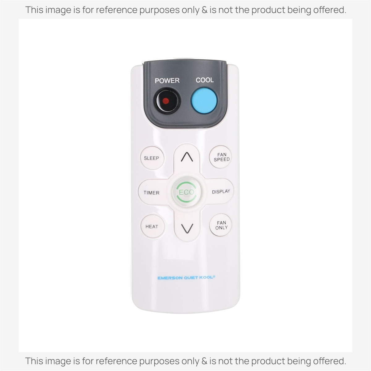 Anderic replacement remote control for Emerson Quiet Kool air conditioners with white casing and backlit LCD screen