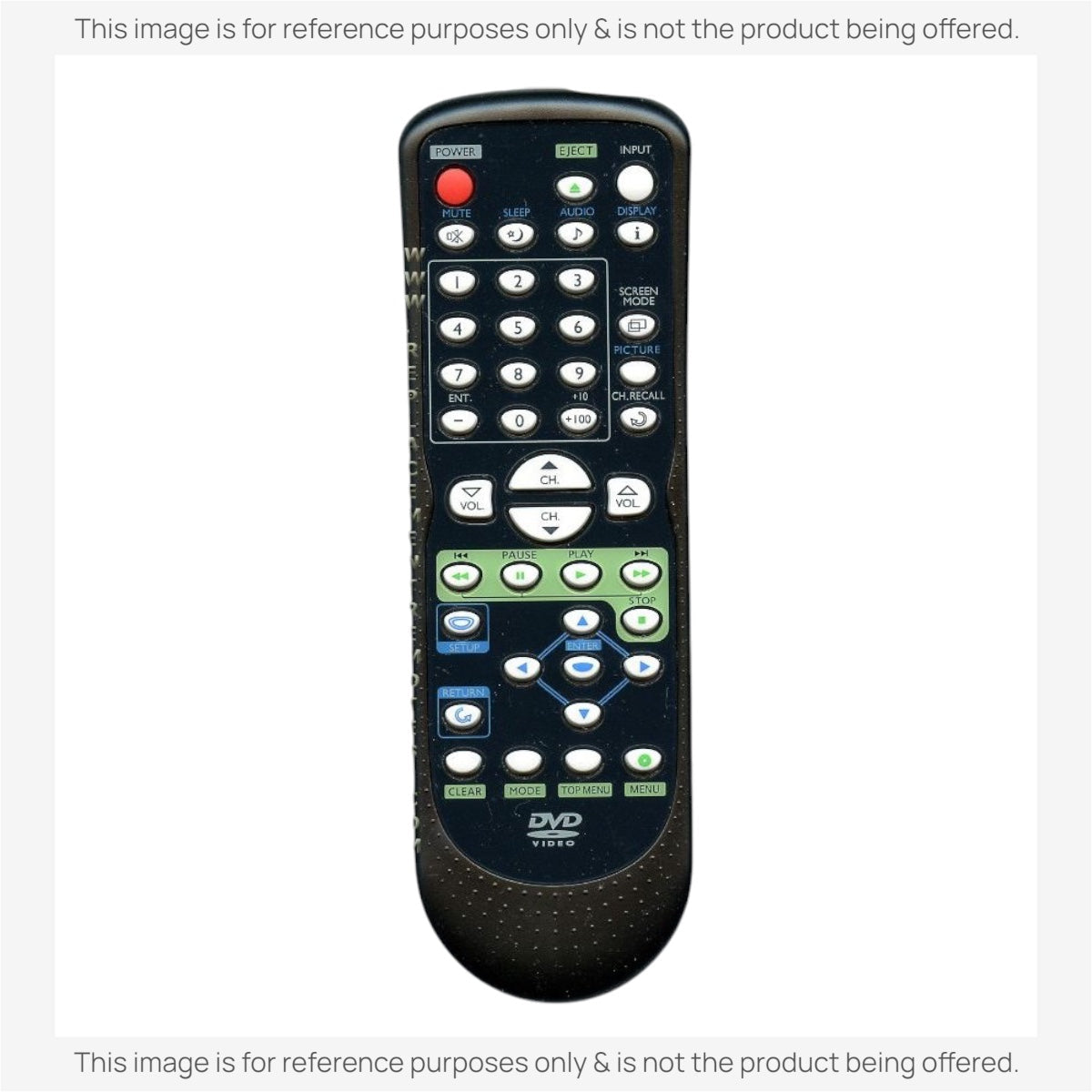 Anderic replacement remote control for Emerson NF605UD TV and DVD players with full playback and menu buttons