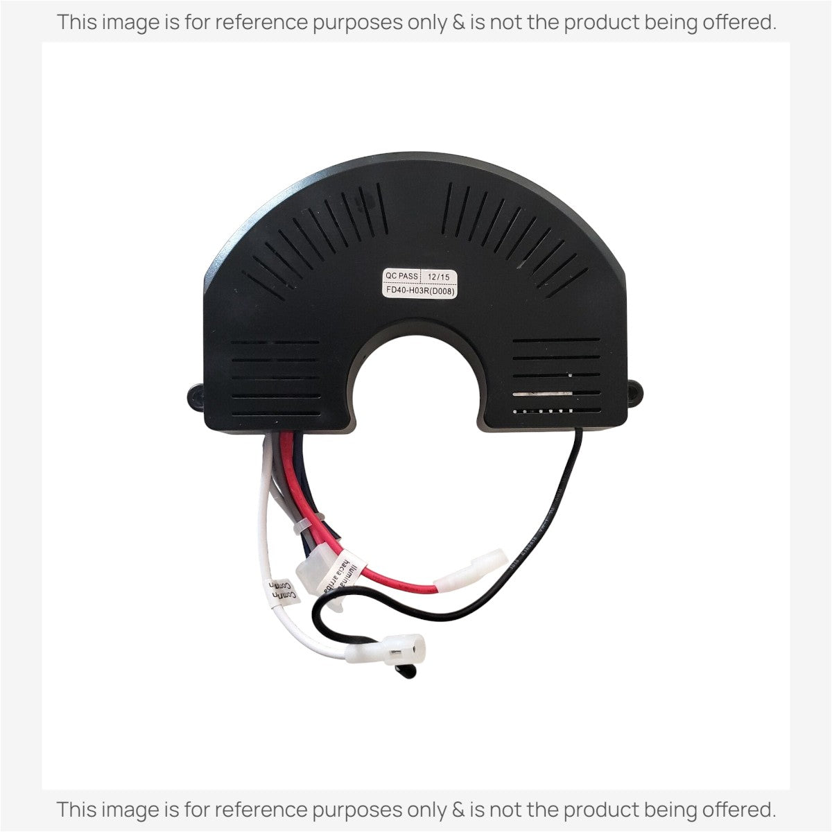 Anderic FD40-H03R DC motor ceiling fan receiver with black housing and integrated wiring for light and fan control.