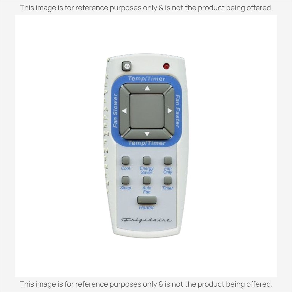 Anderic RRFRIG01 replacement remote for Frigidaire air conditioners with temperature, fan, and mode control buttons.