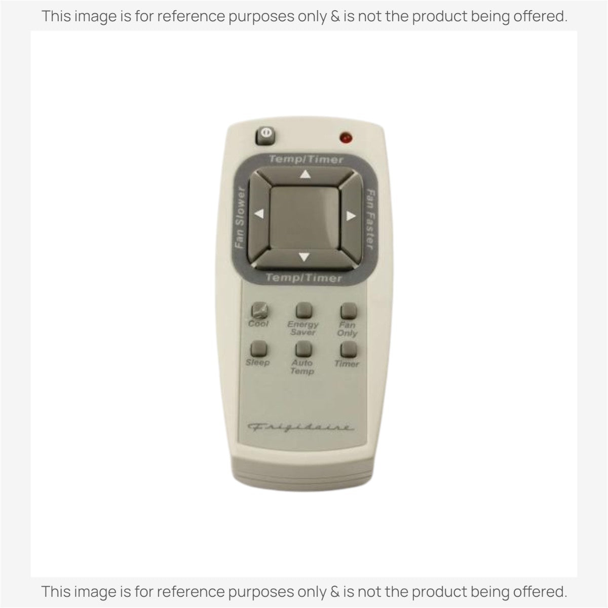 Anderic RRFRIG01 replacement remote for Frigidaire air conditioners with temperature, fan, and mode control buttons.